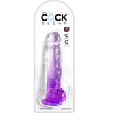 KING COCK - PENE REALISTA CLARO CON BOLAS 16,5 CM MORADO
